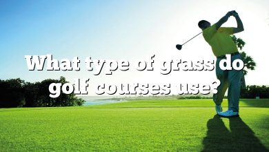 What type of grass do golf courses use?