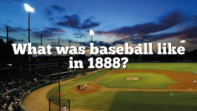 What was baseball like in 1888?