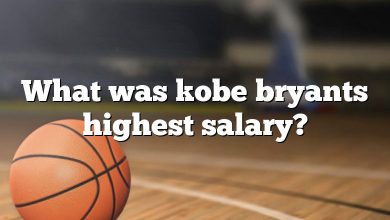 What was kobe bryants highest salary?