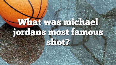 What was michael jordans most famous shot?