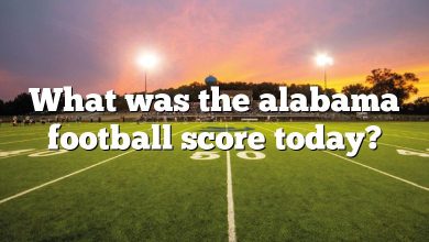 What was the alabama football score today?