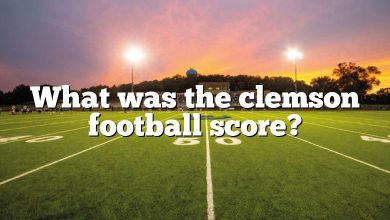 What was the clemson football score?