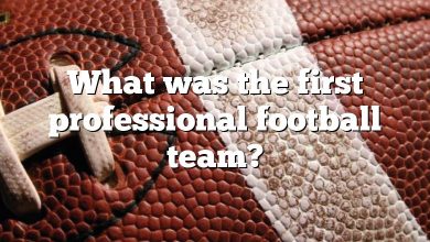 What was the first professional football team?