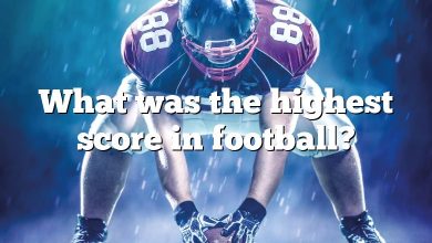 What was the highest score in football?
