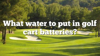 What water to put in golf cart batteries?