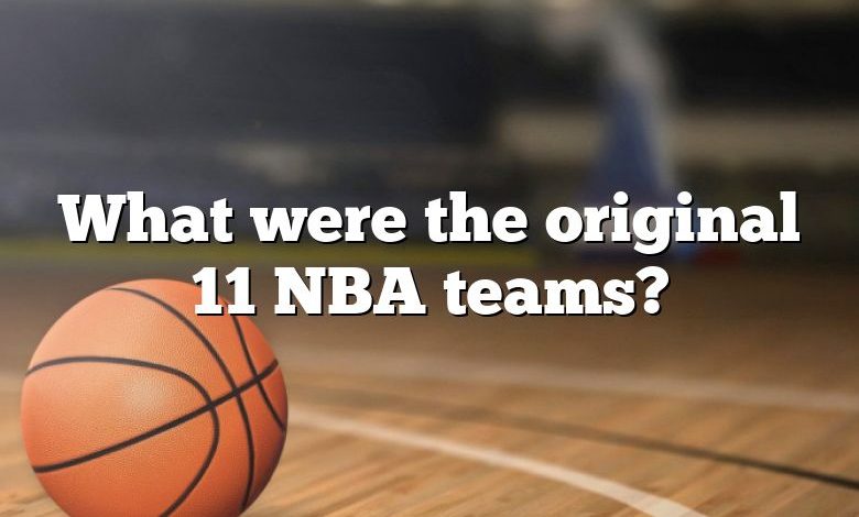 What Were The Original 11 NBA Teams DNA Of SPORTS