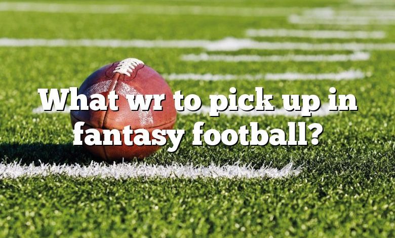 What wr to pick up in fantasy football?