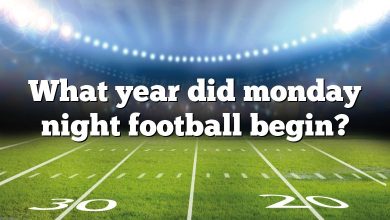 What year did monday night football begin?