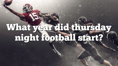 What year did thursday night football start?