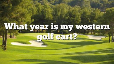 What year is my western golf cart?