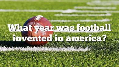 What year was football invented in america?