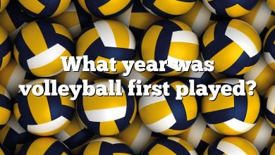 What year was volleyball first played?