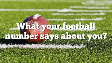 What your football number says about you?