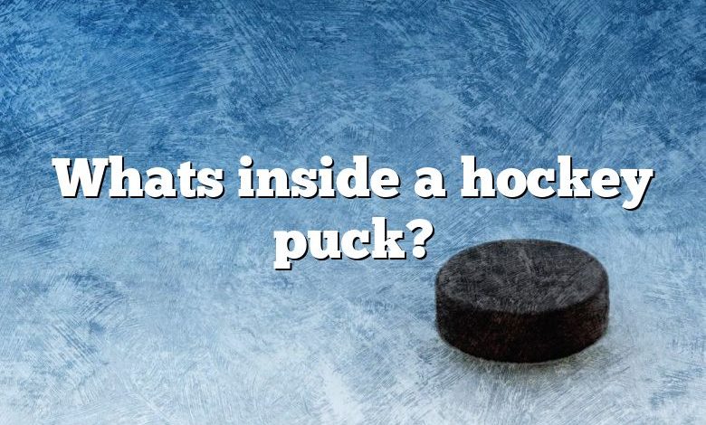 Whats inside a hockey puck?