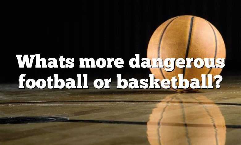 Whats more dangerous football or basketball?