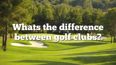 Whats the difference between golf clubs?