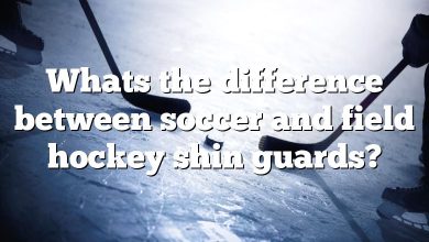 Whats the difference between soccer and field hockey shin guards?