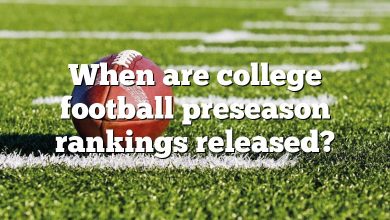 When are college football preseason rankings released?