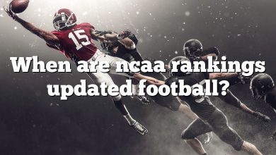 When are ncaa rankings updated football?