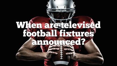 When are televised football fixtures announced?