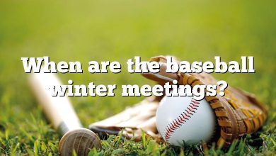 When are the baseball winter meetings?