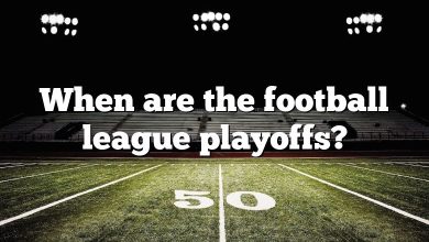 When are the football league playoffs?