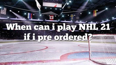 When can i play NHL 21 if i pre ordered?