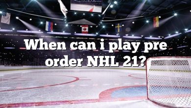 When can i play pre order NHL 21?