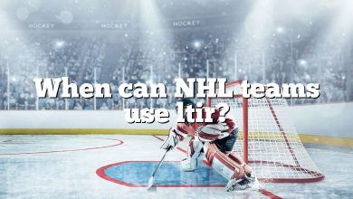 When can NHL teams use ltir?