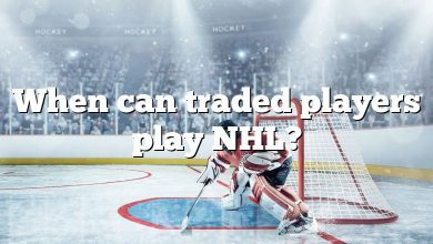 When can traded players play NHL?