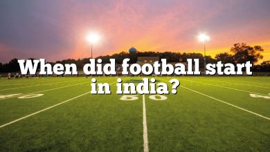 When did football start in india?