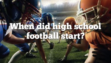 When did high school football start?