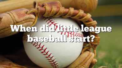 When did little league baseball start?