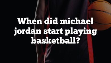 When did michael jordan start playing basketball?