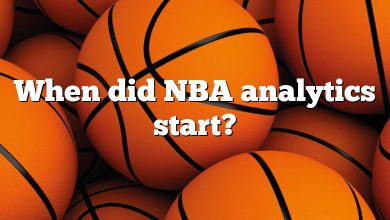 When did NBA analytics start?