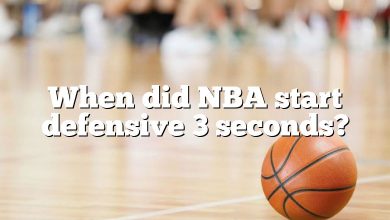 When did NBA start defensive 3 seconds?