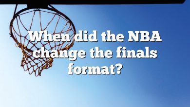 When did the NBA change the finals format?