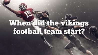 When did the vikings football team start?