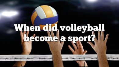 When did volleyball become a sport?