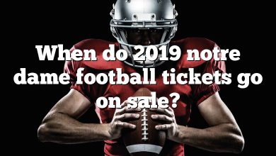 When do 2019 notre dame football tickets go on sale?