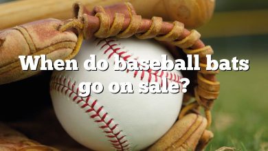 When do baseball bats go on sale?