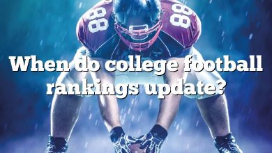 When do college football rankings update?
