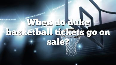 When do duke basketball tickets go on sale?