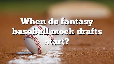 When do fantasy baseball mock drafts start?