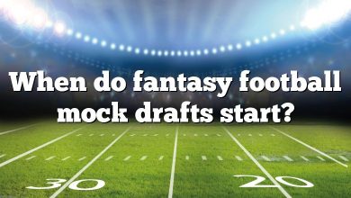 When do fantasy football mock drafts start?