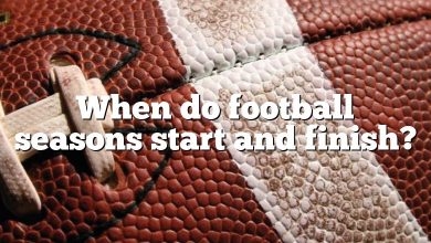 When do football seasons start and finish?