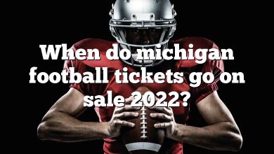 When do michigan football tickets go on sale 2022?