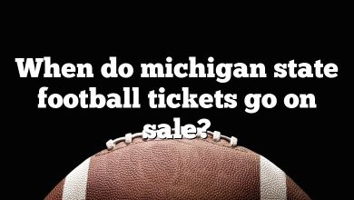 When do michigan state football tickets go on sale?