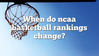 When do ncaa basketball rankings change?