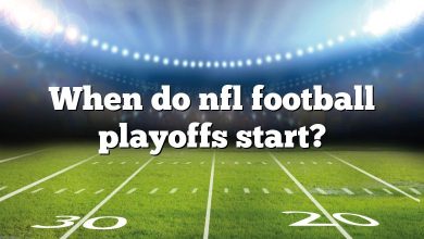 When do nfl football playoffs start?